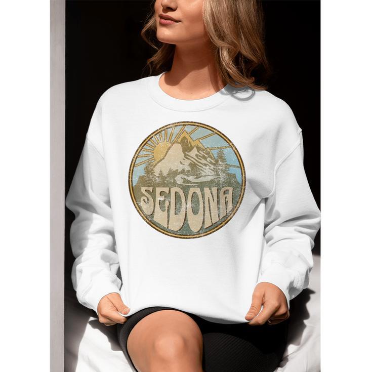 Sedona Arizona Nature Mountains Hiking Outdoors Women Crewneck Sweatshirt, funny gift