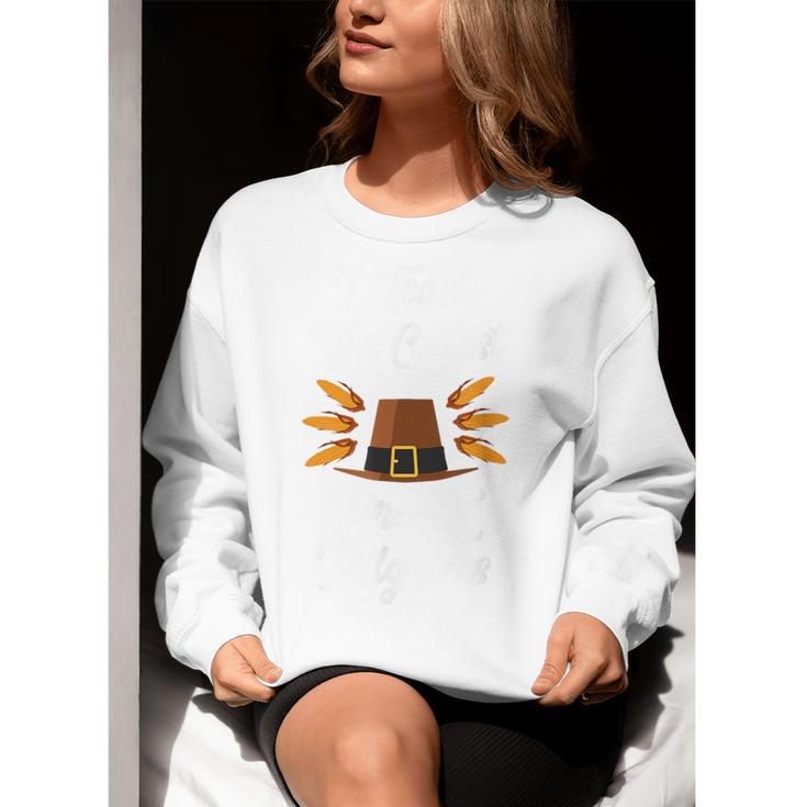 I Teach The Cutest Pre-K Pilgrims Thanksgiving Teacher Item Women Crewneck Sweatshirt, funny gift