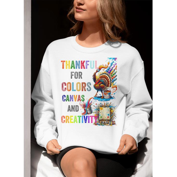 Turkey Thanksgiving Art Teacher Costume Tee For Artists Women Crewneck Sweatshirt, funny gift Turkey Thanksgiving Art Teacher Costume Tee For Artists Women Crewneck Sweatshirt, funny gift