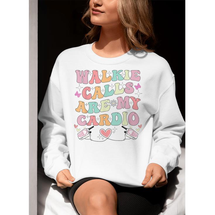 Walkie Calls Are My Cardio Special Education Teacher School Women Crewneck Sweatshirt, funny gift Walkie Calls Are My Cardio Special Education Teacher School Women Crewneck Sweatshirt, funny gift