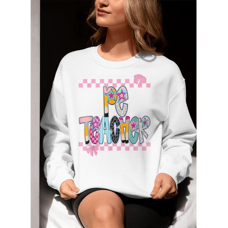 Women PE Teacher Back To School Physical Education Teacher Women Crewneck Sweatshirt, Pe Teacher Sweatshirts, funny gift Women PE Teacher Back To School Physical Education Teacher Women Crewneck Sweatshirt, Pe Teacher Sweatshirts, funny gift