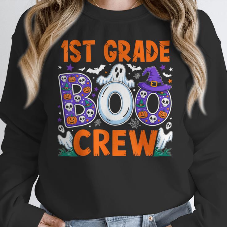 1st Grade Boo Crew First Grade Teacher Kids Happy Halloween Women Crewneck Sweatshirt, First Grade Teacher Gifts, funny design 1st Grade Boo Crew First Grade Teacher Kids Happy Halloween Women Crewneck Sweatshirt, First Grade Teacher Gifts, funny design