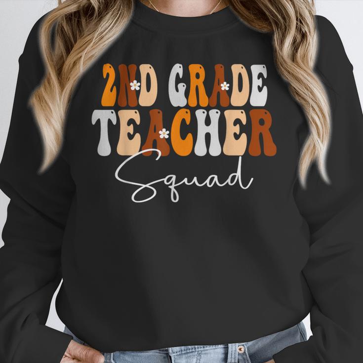 2nd Grade Teacher Squad Cute Women Groovy Fall Autumn Lovers Women Crewneck Sweatshirt, Groovy Teacher Gifts, 2nd Grade Teacher Gifts, funny design 2nd Grade Teacher Squad Cute Women Groovy Fall Autumn Lovers Women Crewneck Sweatshirt, Groovy Teacher Gifts, 2nd Grade Teacher Gifts, funny design