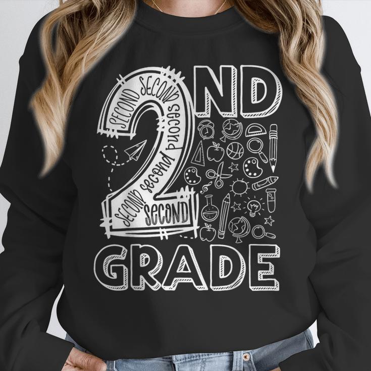 2nd Grade Typography Team 2nd Grade Teacher Back To School Women Crewneck Sweatshirt, 2nd Grade Teacher Gifts, funny design 2nd Grade Typography Team 2nd Grade Teacher Back To School Women Crewneck Sweatshirt, 2nd Grade Teacher Gifts, funny design