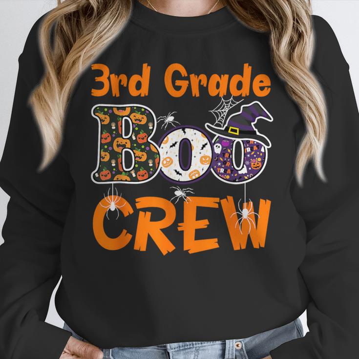 3rd Grade Boo Crew Halloween Teachers Students Costume Women Crewneck Sweatshirt, funny design 3rd Grade Boo Crew Halloween Teachers Students Costume Women Crewneck Sweatshirt, funny design
