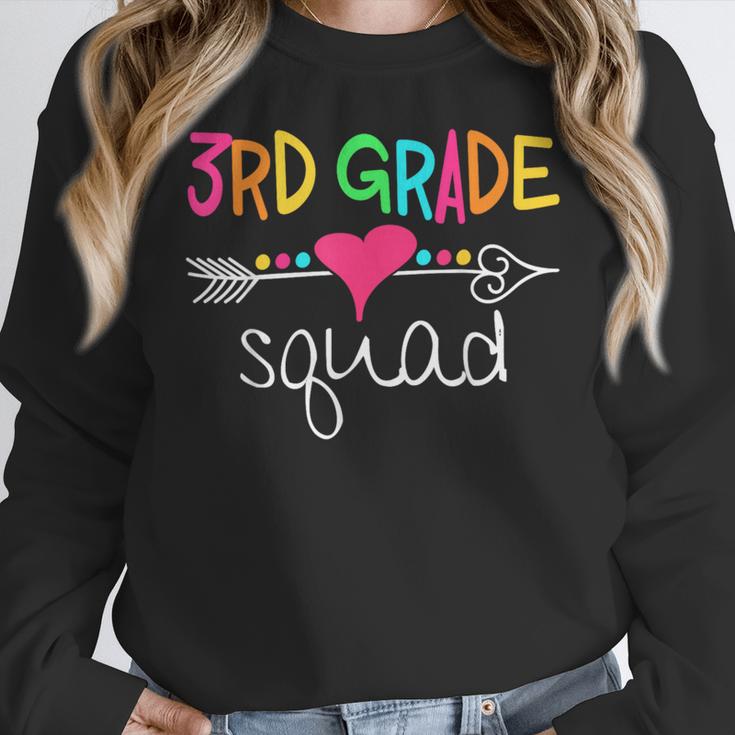 3rd Grade Squad Third Teacher Student Team Back To School Women Crewneck Sweatshirt, funny design 3rd Grade Squad Third Teacher Student Team Back To School Women Crewneck Sweatshirt, funny design
