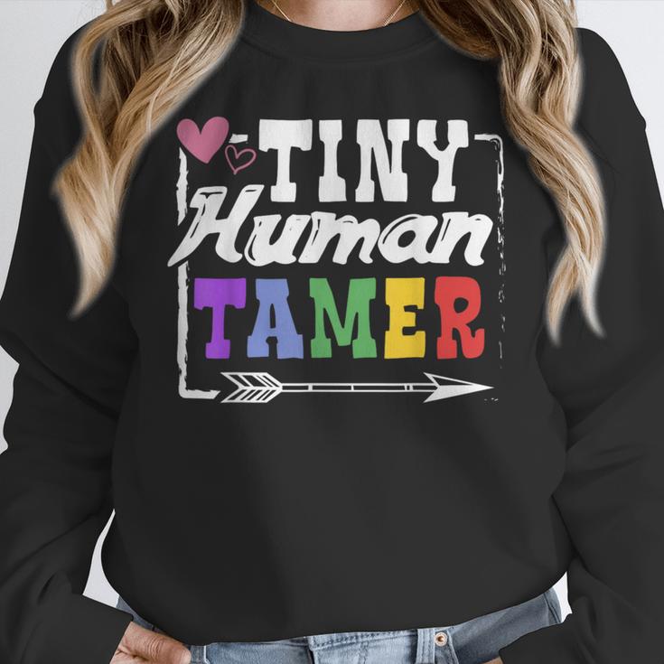 4 Teachers Or Parents Tiny Human Tamer Tee T-Shirt Women Crewneck Sweatshirt, funny design 4 Teachers Or Parents Tiny Human Tamer Tee T-Shirt Women Crewneck Sweatshirt, funny design