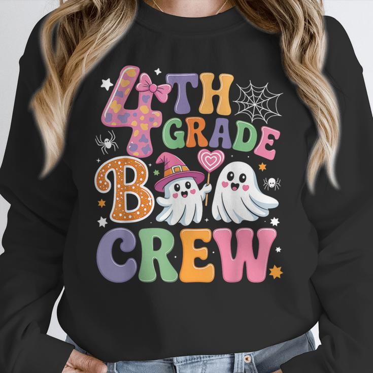 4th Grade Boo Crew Fourth Grade Teacher Kids Happy Halloween Women Crewneck Sweatshirt, 4th Grade Teacher Gifts, funny design 4th Grade Boo Crew Fourth Grade Teacher Kids Happy Halloween Women Crewneck Sweatshirt, 4th Grade Teacher Gifts, funny design