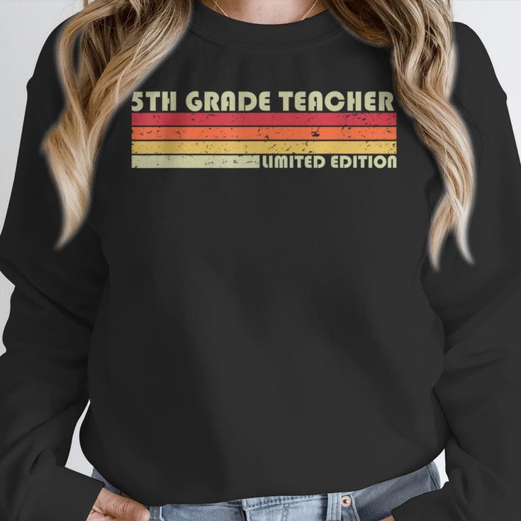 5TH GRADE TEACHER Job Title Profession Birthday Worker Women Crewneck Sweatshirt, funny design 5TH GRADE TEACHER Job Title Profession Birthday Worker Women Crewneck Sweatshirt, funny design