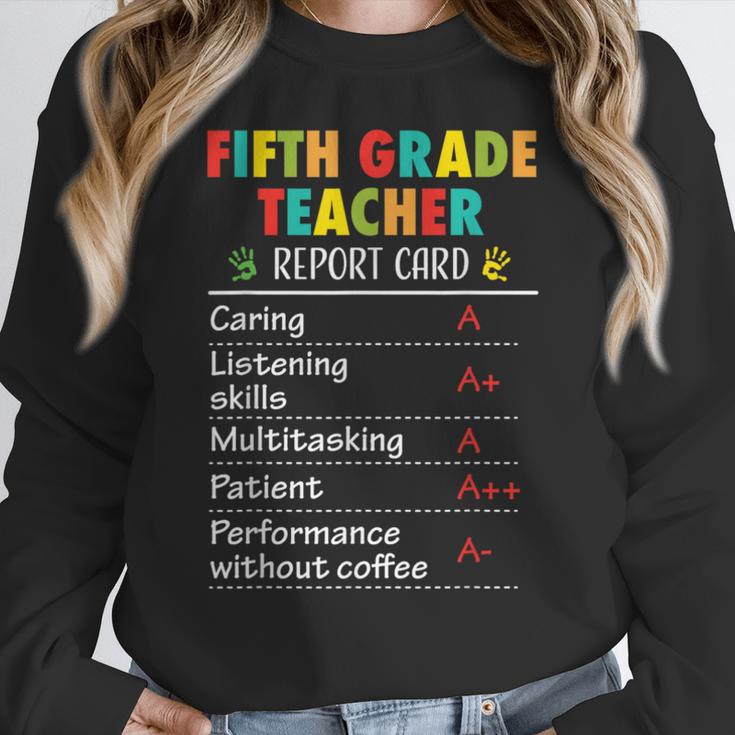 5th Grade Teacher Report Card Appreciation Men Women Women Crewneck Sweatshirt, funny design 5th Grade Teacher Report Card Appreciation Men Women Women Crewneck Sweatshirt, funny design