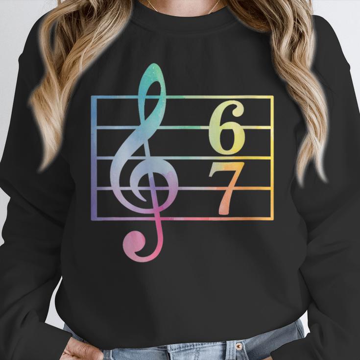 67 Music Meme Slang Six Seven Music Teacher Musician Women Crewneck Sweatshirt, funny design 67 Music Meme Slang Six Seven Music Teacher Musician Women Crewneck Sweatshirt, funny design