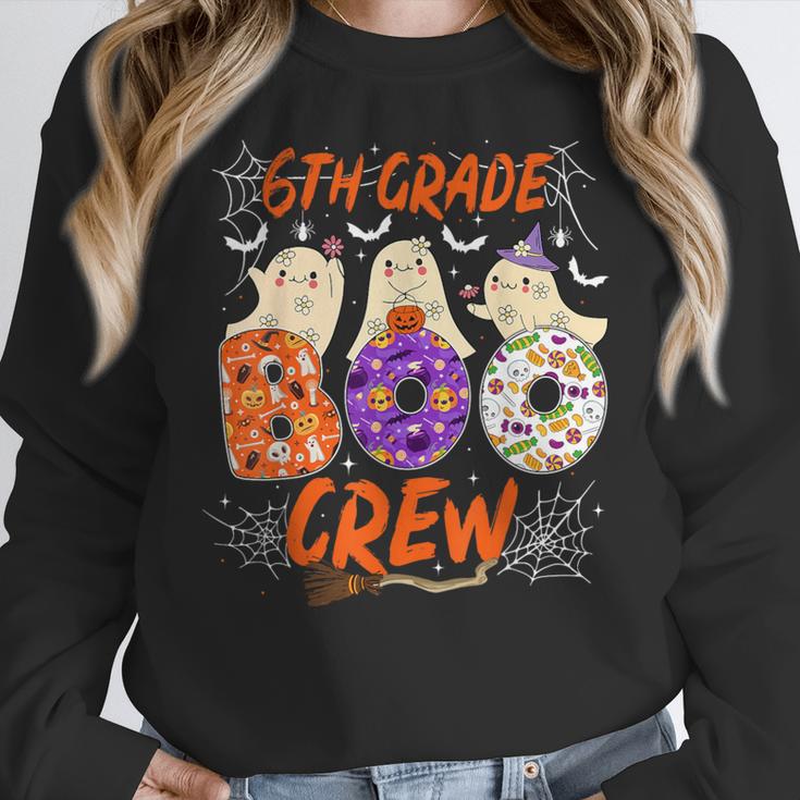 6th Grade Boo Crew Sixth Grade Halloween Teacher Kid Women Crewneck Sweatshirt, funny design 6th Grade Boo Crew Sixth Grade Halloween Teacher Kid Women Crewneck Sweatshirt, funny design