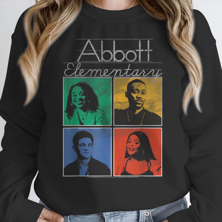 Abbott Elementary Colorful Pop Art Teachers TV Show Women Crewneck Sweatshirt, funny design Abbott Elementary Colorful Pop Art Teachers TV Show Women Crewneck Sweatshirt, funny design