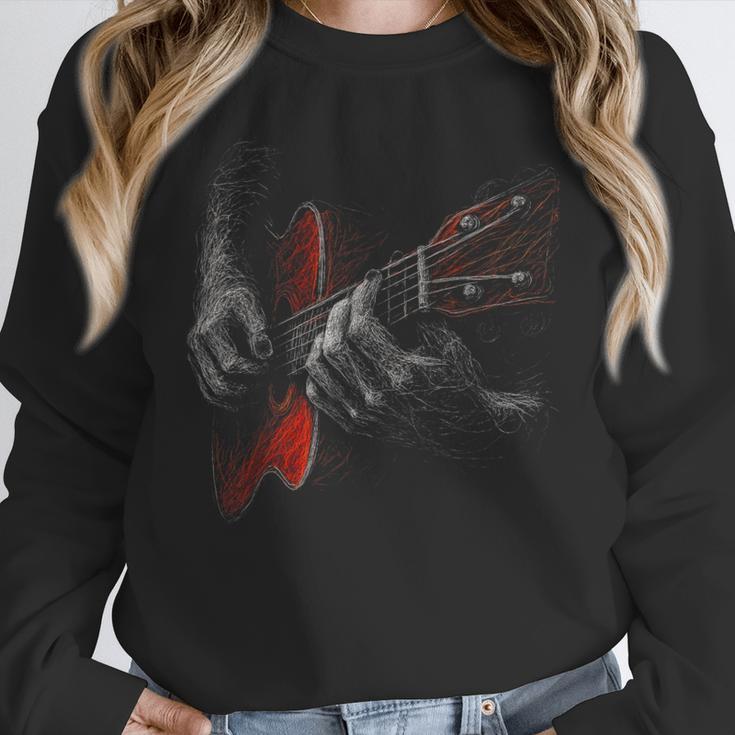 Acoustic Guitar Player Shirt Vintage Music Teacher Guitarist Women Crewneck Sweatshirt, funny design Acoustic Guitar Player Shirt Vintage Music Teacher Guitarist Women Crewneck Sweatshirt, funny design
