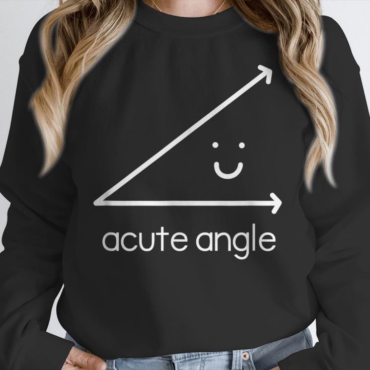 Acute Angle Cute Math Teacher Women Crewneck Sweatshirt, funny design Acute Angle Cute Math Teacher Women Crewneck Sweatshirt, funny design