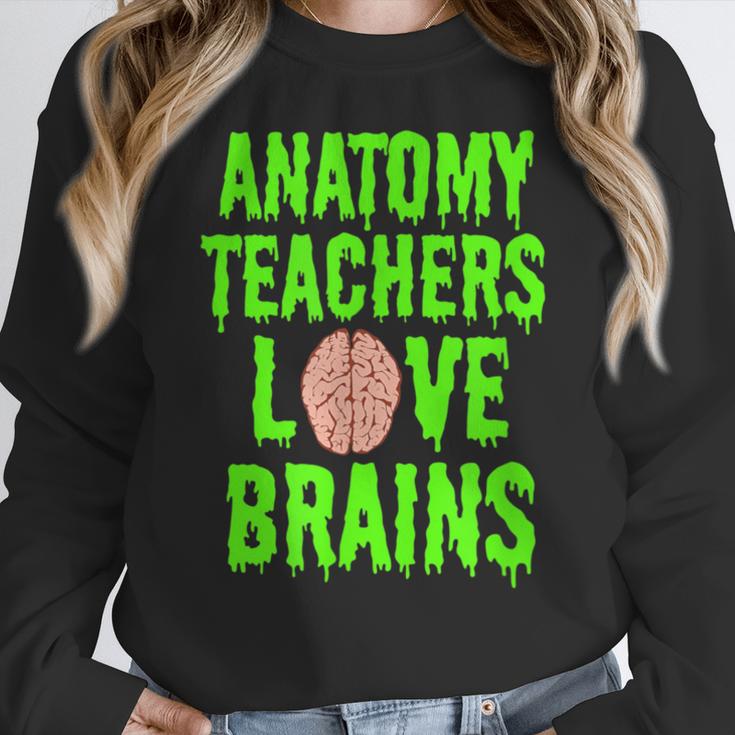 Anatomy Teachers Love Brains Halloween Teacher Costume Shirt Women Crewneck Sweatshirt, funny design Anatomy Teachers Love Brains Halloween Teacher Costume Shirt Women Crewneck Sweatshirt, funny design