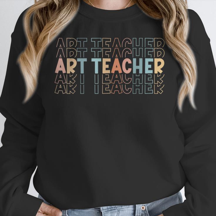 Art Teacher Artist Teacher School Teaching Future Artists Women Crewneck Sweatshirt, Future Teacher Gifts, funny design