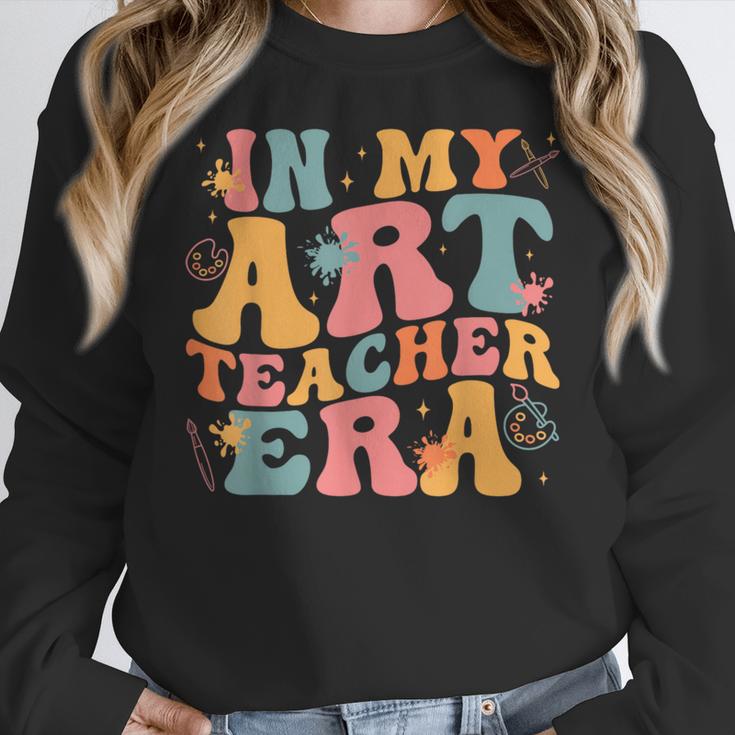 In My Art Teacher Era Artists First Day Of School Women Women Crewneck Sweatshirt, funny design