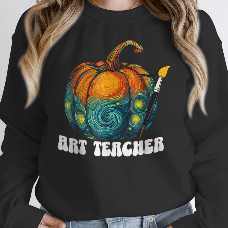 Art Teacher Pumpkin Halloween Night Men Women Women Crewneck Sweatshirt, funny design Art Teacher Pumpkin Halloween Night Men Women Women Crewneck Sweatshirt, funny design