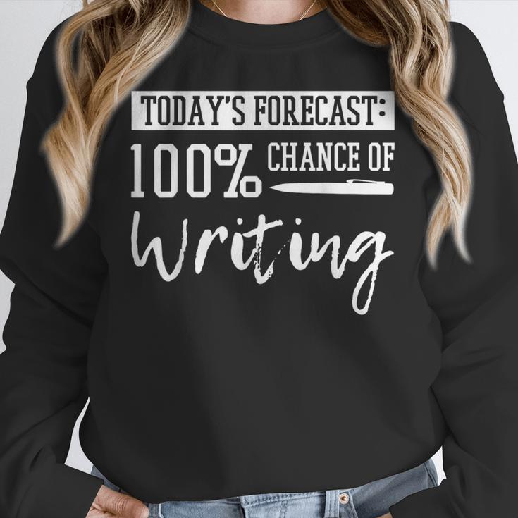 Author Journalist Teacher Writing Content Creator Women Crewneck Sweatshirt, Writing Teacher Gifts, funny design