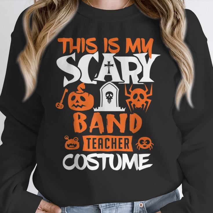 Band Teacher Halloween Shirt Costume School Marching Band For Men Women Women Crewneck Sweatshirt, funny design