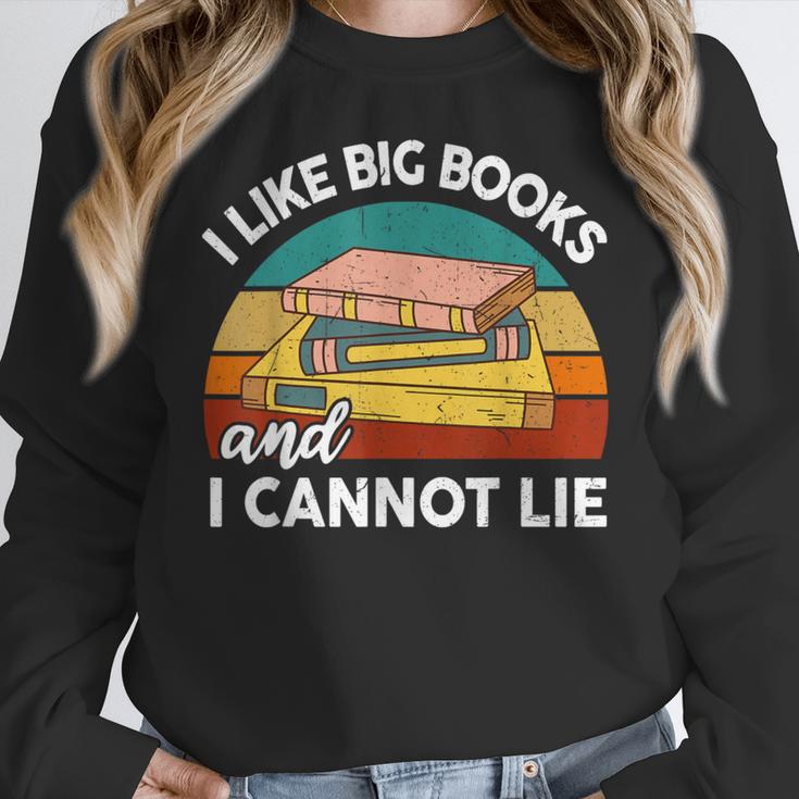 I Like Big Books Cannot Lie Librarian Reading Teacher Women Crewneck Sweatshirt, funny design I Like Big Books Cannot Lie Librarian Reading Teacher Women Crewneck Sweatshirt, funny design