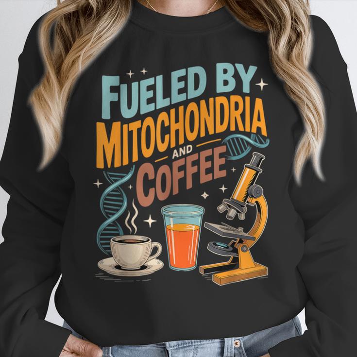 Biology Teacher Science Fueled By Mitochondria Coffee Women Crewneck Sweatshirt, Science Teacher Gifts, funny design Biology Teacher Science Fueled By Mitochondria Coffee Women Crewneck Sweatshirt, Science Teacher Gifts, funny design