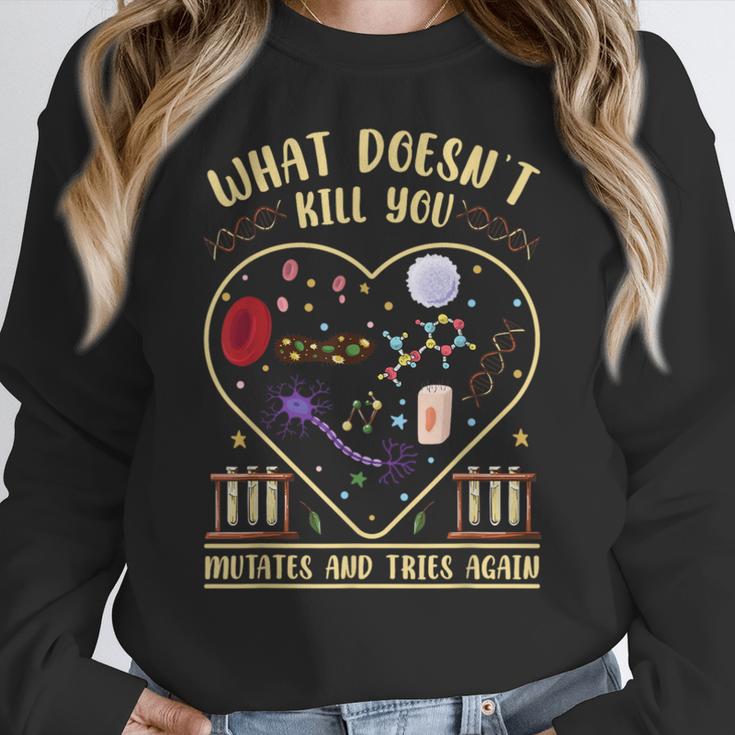 Biology Teacher Women Crewneck Sweatshirt, funny design