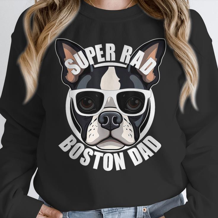 Boston Terrier Dad Father’s Day Dog Dad Men’s Women Crewneck Sweatshirt, Boston Terrier Dad Gifts, funny design