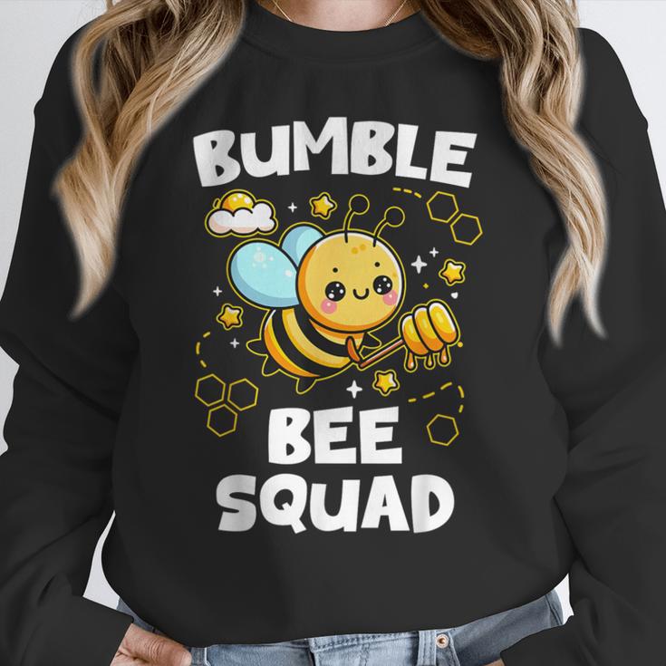Bumble Bee Squad Honey Bumblebee Teacher Team Group Women Crewneck Sweatshirt, funny design Bumble Bee Squad Honey Bumblebee Teacher Team Group Women Crewneck Sweatshirt, funny design