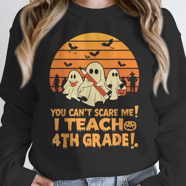 You Can't Scare Me I Teach 4th Grade Teacher Halloween Women Crewneck Sweatshirt, 4th Grade Teacher Gifts, funny design You Can't Scare Me I Teach 4th Grade Teacher Halloween Women Crewneck Sweatshirt, 4th Grade Teacher Gifts, funny design