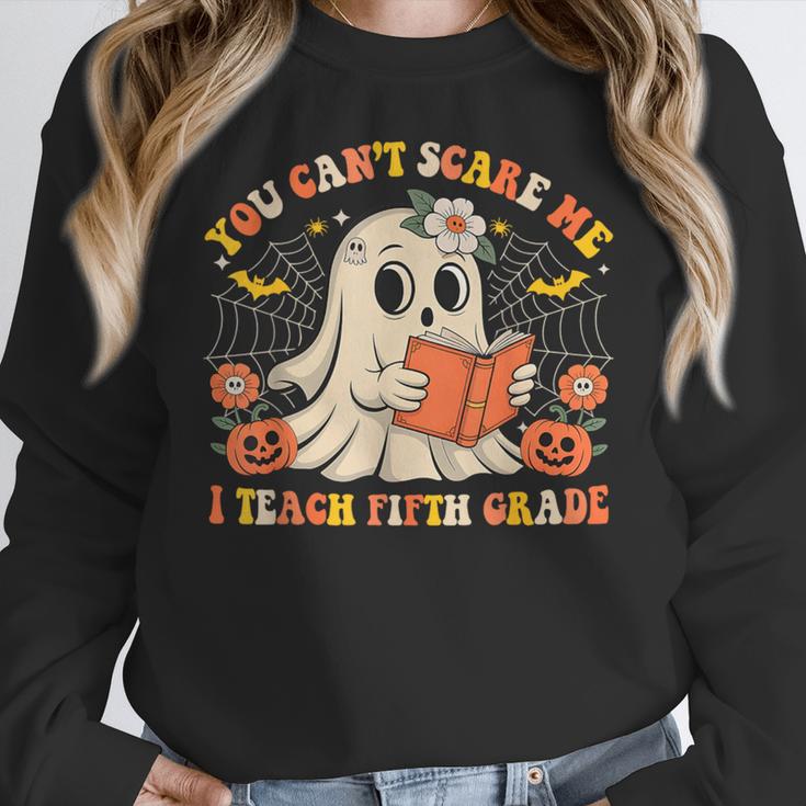 You Can't Scare Me I Teach Fifth Grade Halloween Teacher Women Crewneck Sweatshirt, funny design You Can't Scare Me I Teach Fifth Grade Halloween Teacher Women Crewneck Sweatshirt, funny design