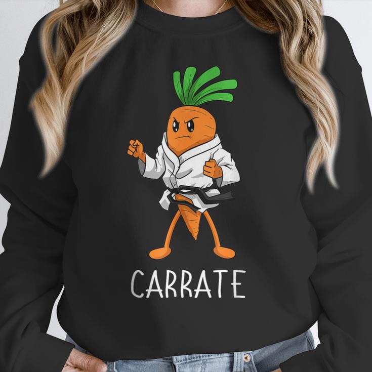 Carrate Karate Carrot Student Teacher Trainee Trainor Women Crewneck Sweatshirt, funny design Carrate Karate Carrot Student Teacher Trainee Trainor Women Crewneck Sweatshirt, funny design