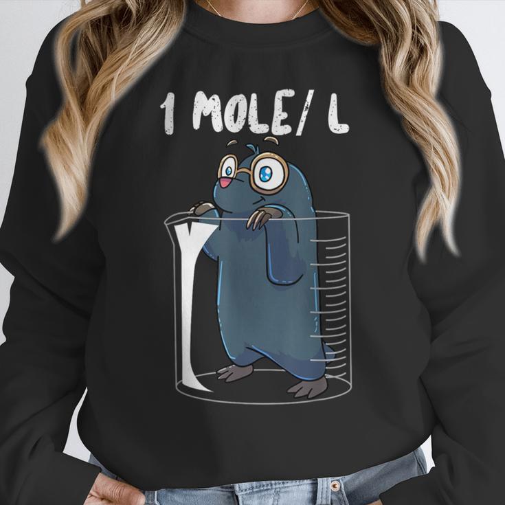 Chemistry Chemist Student Science Teacher Mole Women Crewneck Sweatshirt, Science Teacher Gifts, funny design