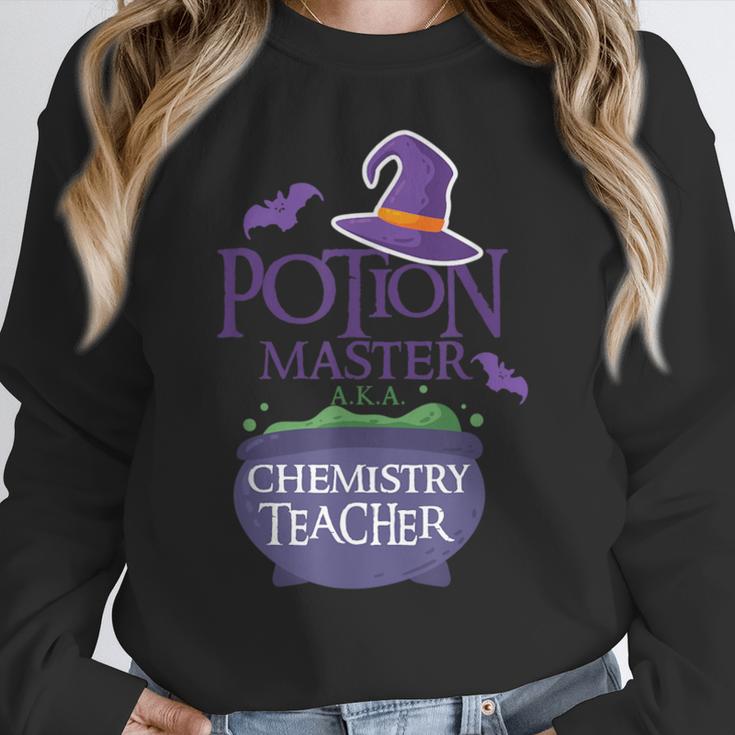 Chemistry Teacher Halloween Shirt School POTION MASTER Women Crewneck Sweatshirt, funny design