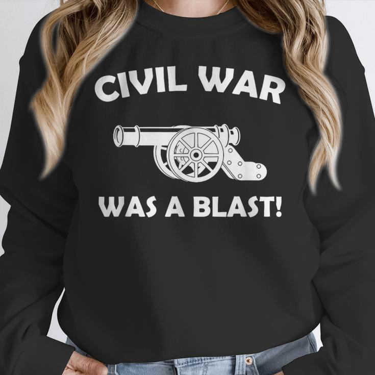 Civil War It Was A Blast History Teacher T-Shirt Women Crewneck Sweatshirt, History Teacher Gifts, funny design