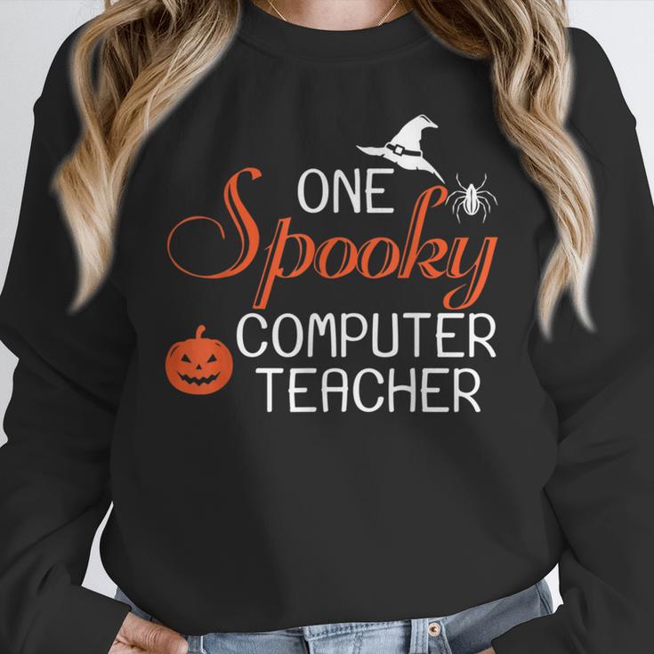Computer Teacher Halloween Spooky Men Women Kids Women Crewneck Sweatshirt, funny design Computer Teacher Halloween Spooky Men Women Kids Women Crewneck Sweatshirt, funny design