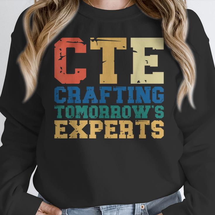 CTE Teacher Education Career Technical Women Crewneck Sweatshirt, funny design CTE Teacher Education Career Technical Women Crewneck Sweatshirt, funny design