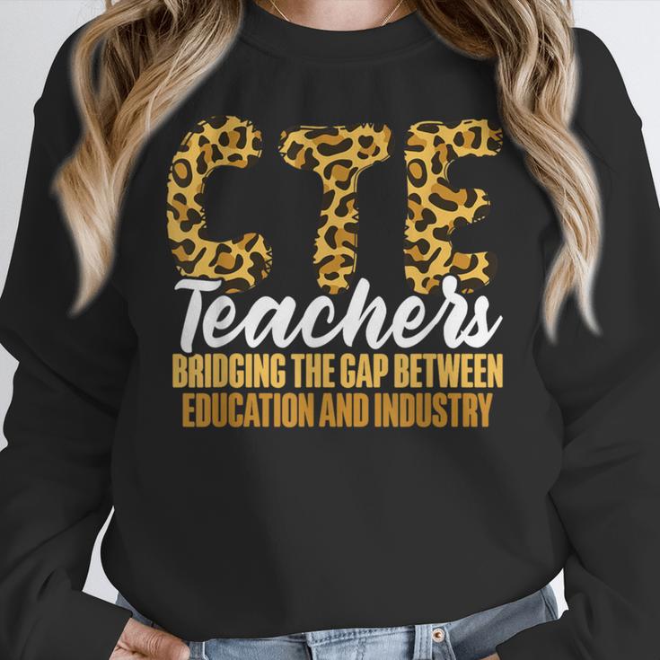 CTE Teacher Middle School High School Teach Career Men Women Women Crewneck Sweatshirt, funny design