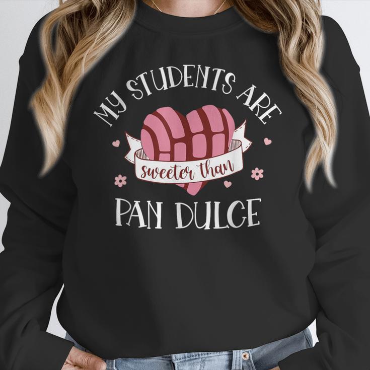 Cute Spanish Teacher Dual Language Bilingual Teacher Men Women Women Crewneck Sweatshirt, funny design