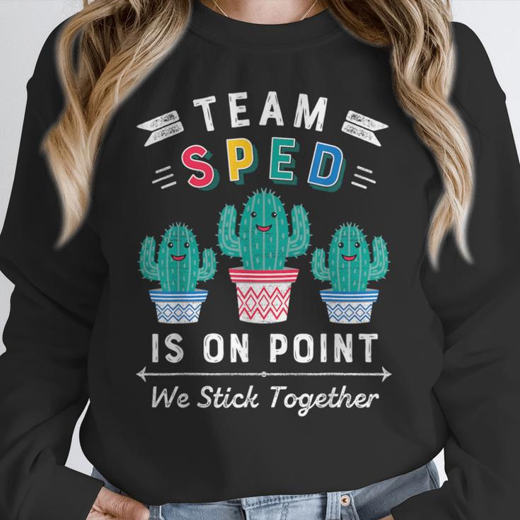 Cute SPED Teacher Special Education Cactus SPED Teacher Women Crewneck Sweatshirt, funny design Cute SPED Teacher Special Education Cactus SPED Teacher Women Crewneck Sweatshirt, funny design