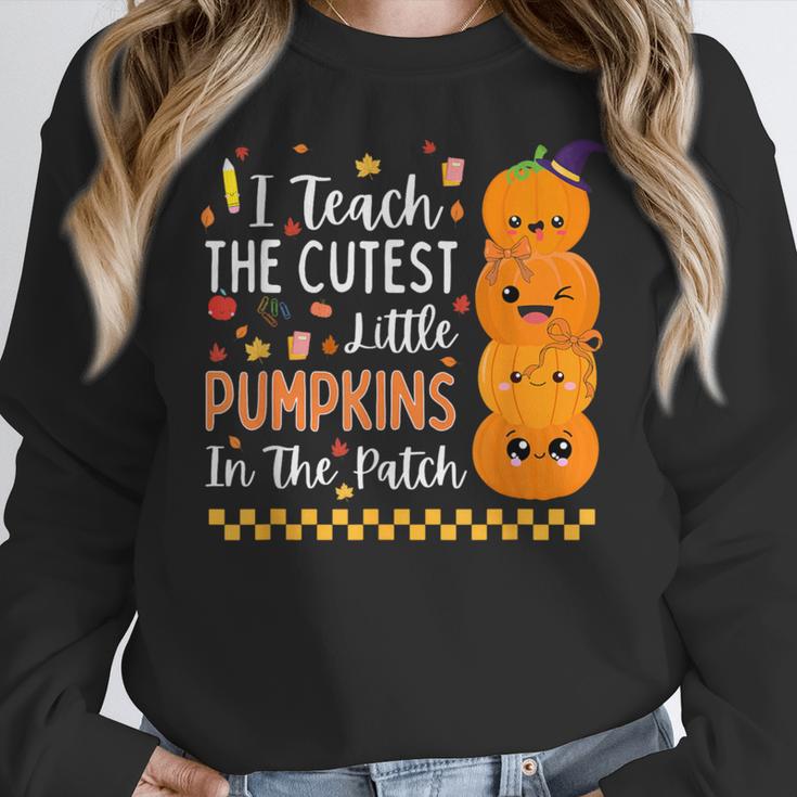 Cute Teacher Halloween For Women Men Teacher Pumpkin Women Crewneck Sweatshirt, funny design Cute Teacher Halloween For Women Men Teacher Pumpkin Women Crewneck Sweatshirt, funny design