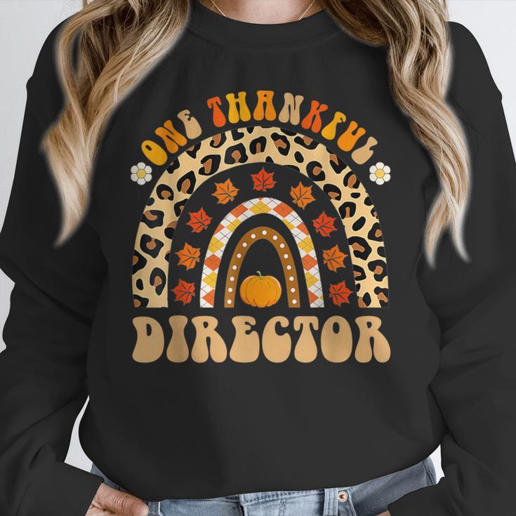 Director One Thankful Fall Teacher Women Life Women Crewneck Sweatshirt, funny design