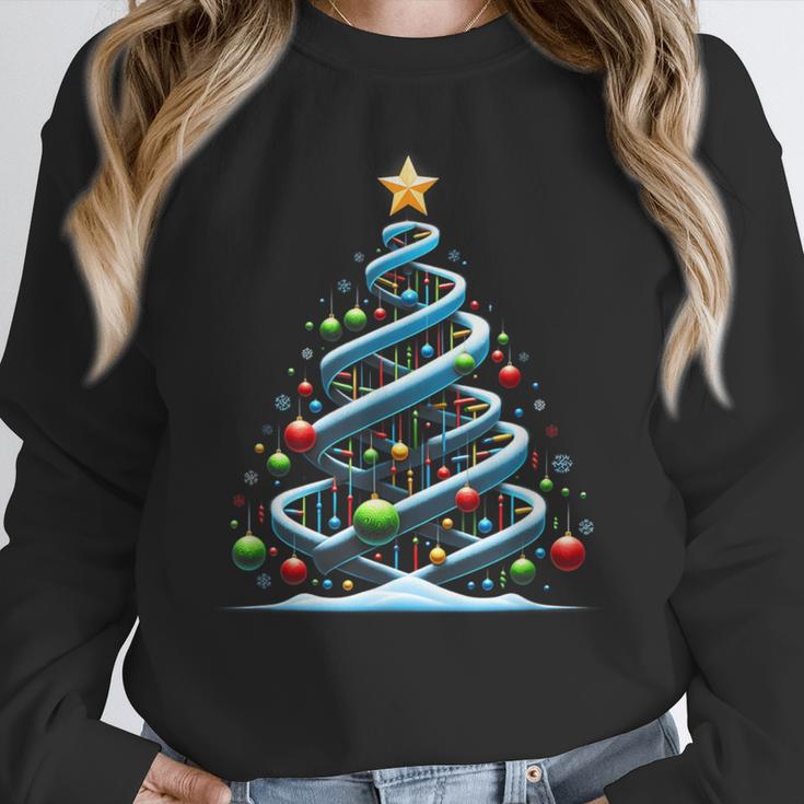 DNA Helix Christmas Tree Scientist Biology Science Teacher Women Crewneck Sweatshirt, Science Teacher Gifts, funny design DNA Helix Christmas Tree Scientist Biology Science Teacher Women Crewneck Sweatshirt, Science Teacher Gifts, funny design