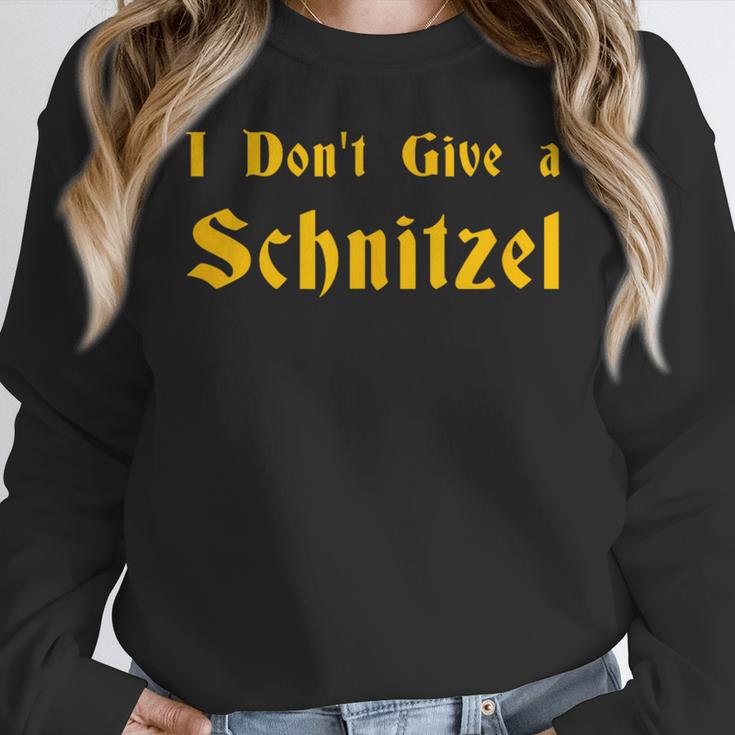I Don't Give a Schnitzel T-Shirt Women Crewneck Sweatshirt, funny design