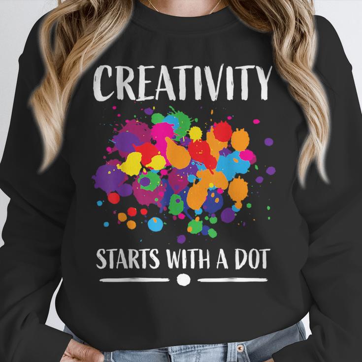 Dot Day Shirt Women Men Kids Girls Boys Teacher 2024 Dot Day Women Crewneck Sweatshirt, funny design