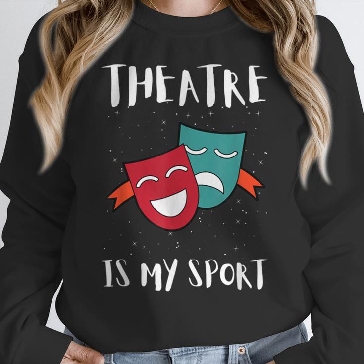 Drama Teacher For Theatre And Performing Arts Women Crewneck Sweatshirt, funny design Drama Teacher For Theatre And Performing Arts Women Crewneck Sweatshirt, funny design