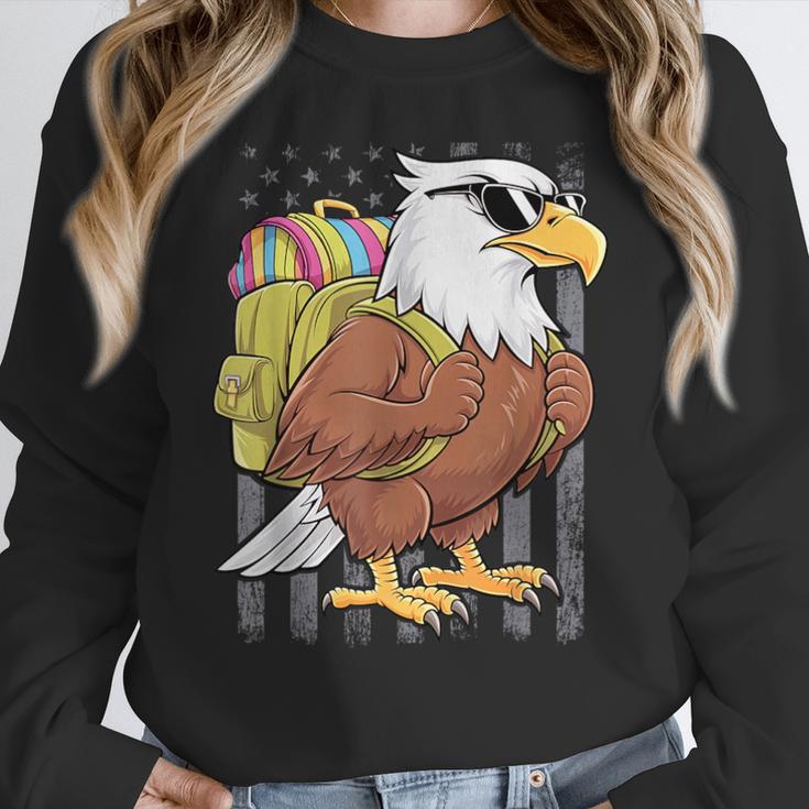 Eagle First Day Of School Teacher Back To School Eagle Women Crewneck Sweatshirt, funny design Eagle First Day Of School Teacher Back To School Eagle Women Crewneck Sweatshirt, funny design