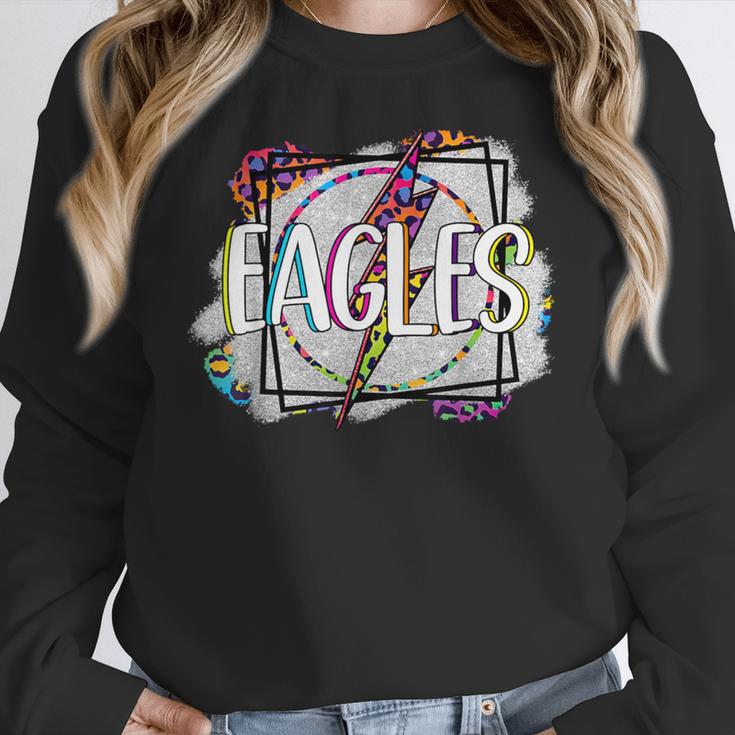 Eagles Teacher School Sports Fan Team Spirit Women Crewneck Sweatshirt, funny design Eagles Teacher School Sports Fan Team Spirit Women Crewneck Sweatshirt, funny design