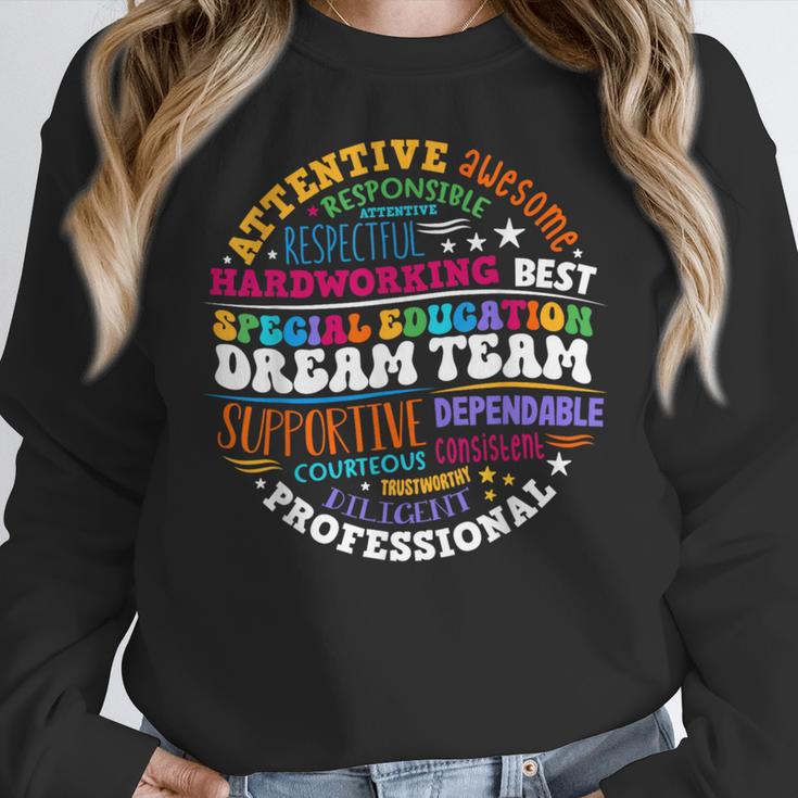 Educators Special Ed Teacher Special Education Dream Team Women Crewneck Sweatshirt, funny design Educators Special Ed Teacher Special Education Dream Team Women Crewneck Sweatshirt, funny design